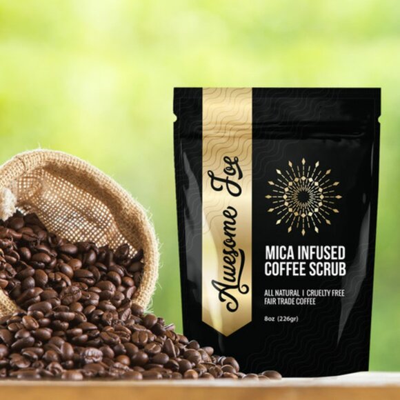Awesome Joe - All Natural Mica Infused Coffee Scrub - 8oz - Picture 4 of 5